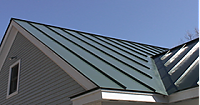 Metal roofing on a DC home.