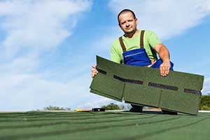 Northern Virginia roof repair contractor installing shingles correctly