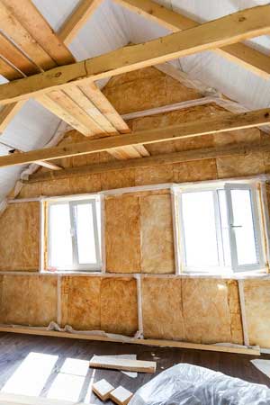Attic insulation work done by Broadlands, VA insulation contractors