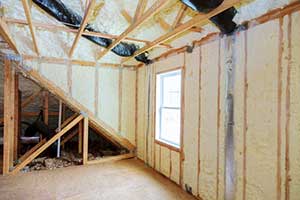 Attic insulation work performed by Tysons Corner, VA insulation contractors