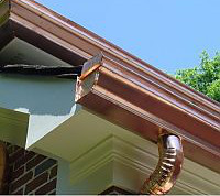 copper gutter replacement