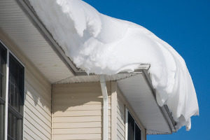 snowy roof repair