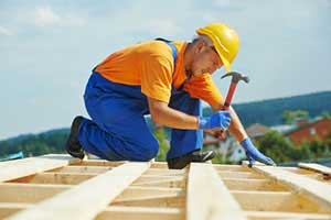 Northern Virginia roofing contractor working on a Herndon, VA roof repair