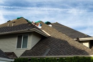 unstable roof receiving multiple Northern Virginia roof repairs since the homeowners neglected it for a long time