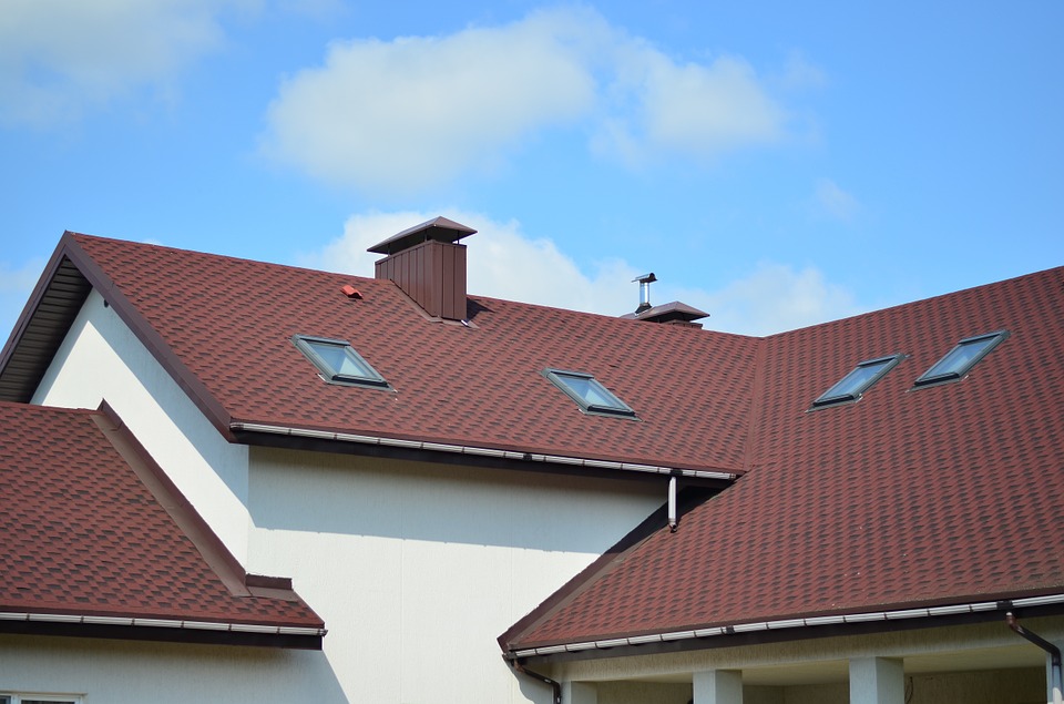 roof house with sunlight windows