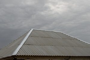 roof flashing that would need a repair if a storm came
